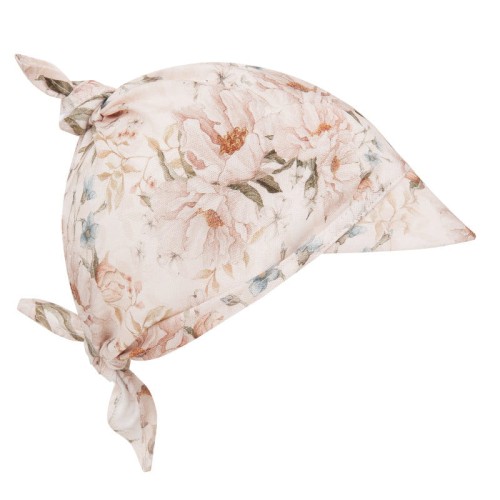 chusteczka bambusowa z daszkiem peonie cream