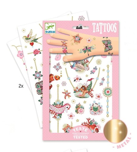 djeco tatuaze metaliczne klejnoty Fiony