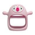 Smily mia gryzak silikonowy pingwin buddy light pink