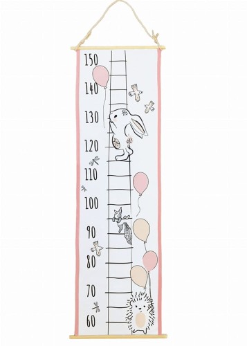 pstryk smyk miarka wzrostu różowe urodziny