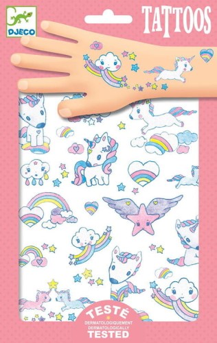 djeco tatuaże jednorożce