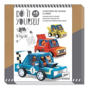 Zestaw artystyczny Zrób To Sam - Wyścigi Samochodowe, Djeco