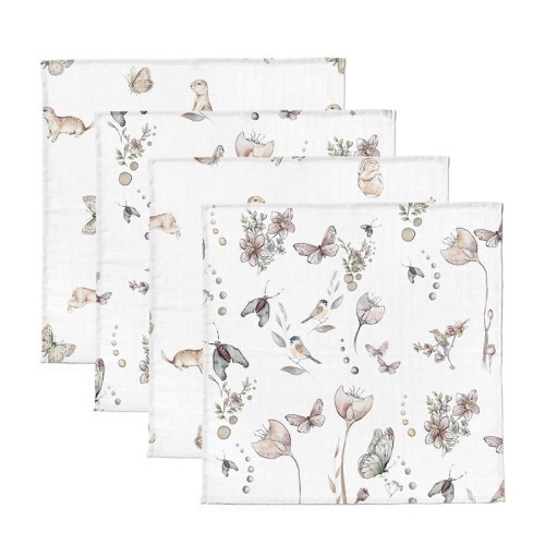 babysteps 4 pack pieluszek muślinowych natura dreamland
