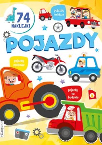 Kolorowanka pojazdy z naklejkami