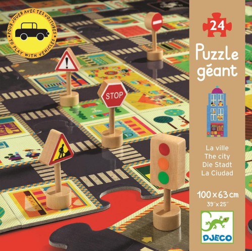 djeco puzzle ulice ze znakami