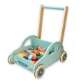lelin drewniany pchacz autko