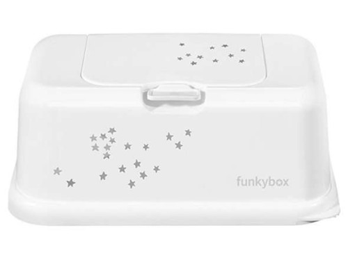 Funkybox pojemnik na chusteczki white little stars