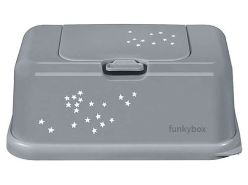Funkybox pojemnik na chusteczki grey little stars