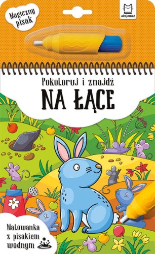 malowanka z pisakiem wodnym na łące