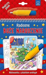 Malowanka z pisakiem wodnym RADOSNE BOŻE NARODZENIE