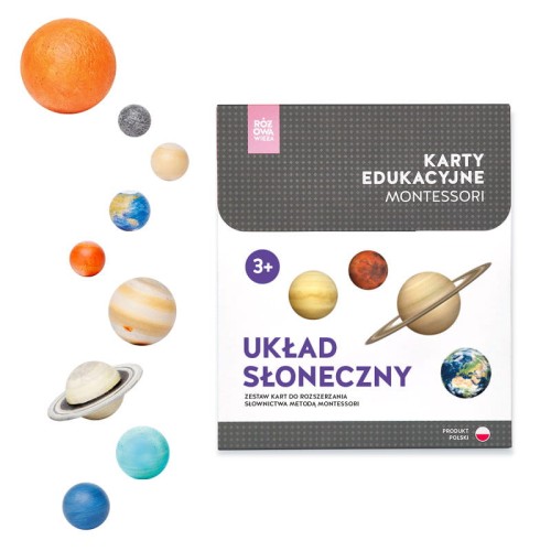 różowa wieża karty układ słoneczny