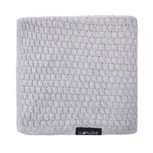 lullalove kocyk merino premium szary