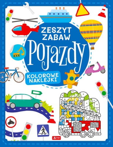 zeszyt zabaw pojazdy