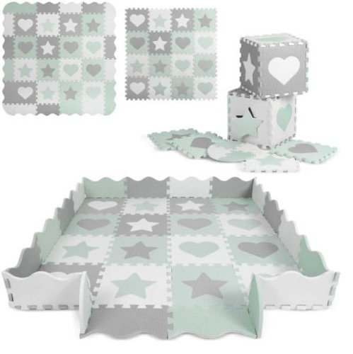 ricokids mata piankowa szaro-miętowa