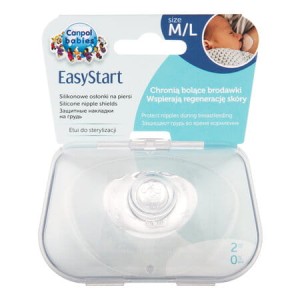 Silikonowe osłonki na piersi M/L EasyStart, Canpol Babies