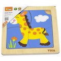 4-elementowe puzzle drewniane