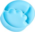 nanas manners talerz silikonowy blue