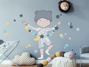 Teo Niebieski - naklejka na ścianę, Pastelowe Love