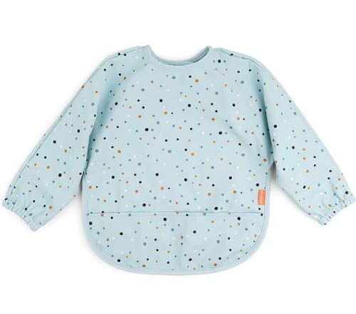 Done by deer śliniak z rękawami confetti Blue