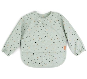 Śliniak z rękawami Confetti Green 6m+, Done By Deer