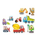 puzzle pojazdy na budowie