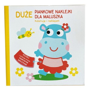 Duże piankowe naklejki dla maluszka - Hipcia