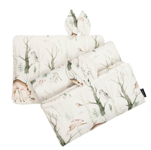 Lepre pościel bawełniana z uszkami leśny raj