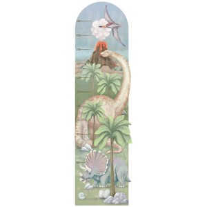 Miarka wzrostu Dinozaury - naklejka na ścianę, Pastelowe Love