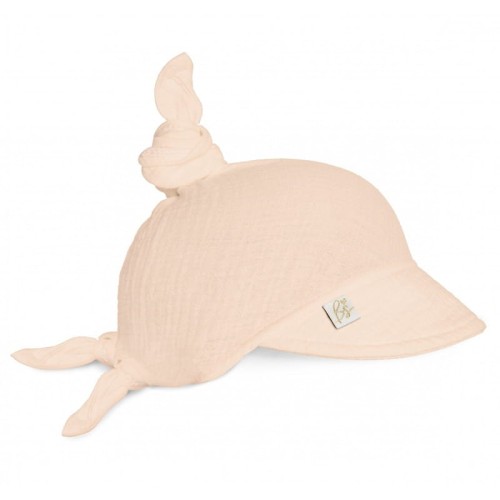 babysteps muślinowa chustka na głowę brzoskwiniowa