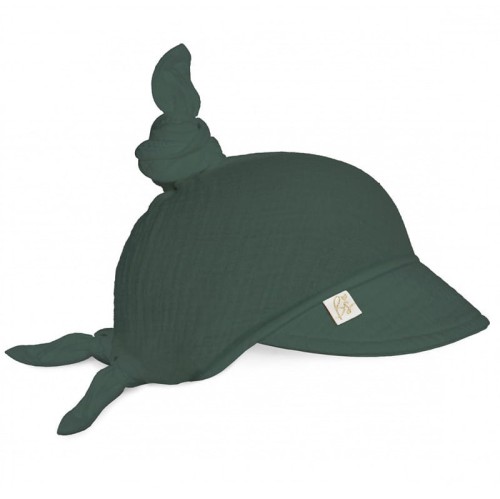 zielona chustka z daszkiem dla niemowlaka