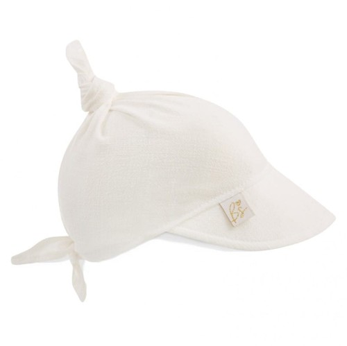 babysteps lniana chusteczka na głowę white