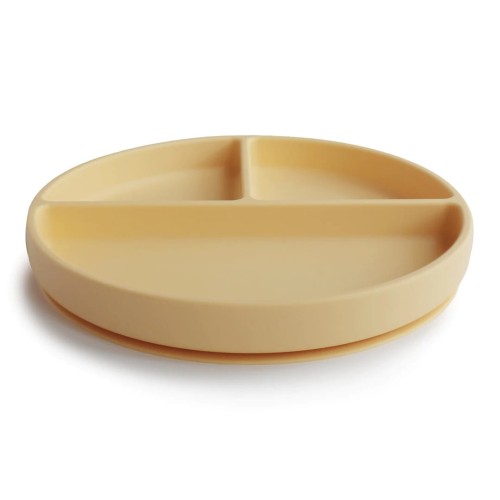mushie talerzyk silikonowy pale daffodil