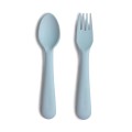mushie sztućce dla dzieci powder blue