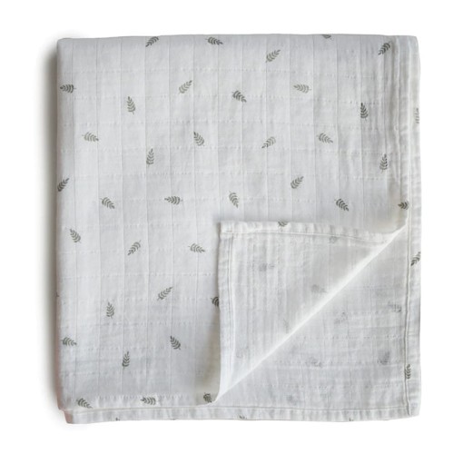 mushie otulacz muślinowy leaves