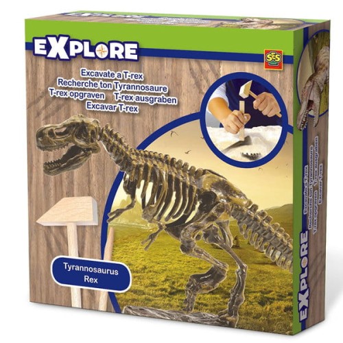 mały archeolog wykopaliska t-rex
