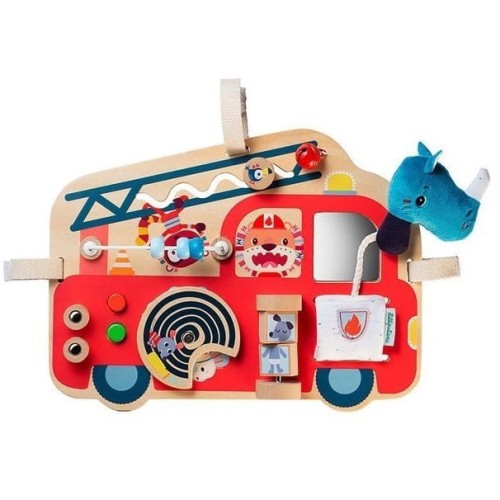 LILLIPUTIENS drewniana tablica manipulacyjna wóz strażacki