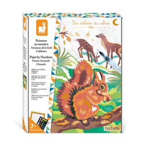 Zestaw kreatywny Malowanie po numerach Leśne Zwierzęta, Janod