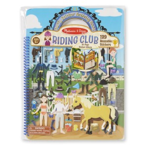 Zestaw z wypukłymi naklejkami wielokrotnego użytku Klub Jeździecki, Melissa and Doug