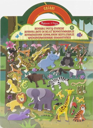 Melissa Doug wypukłe naklejki Safari