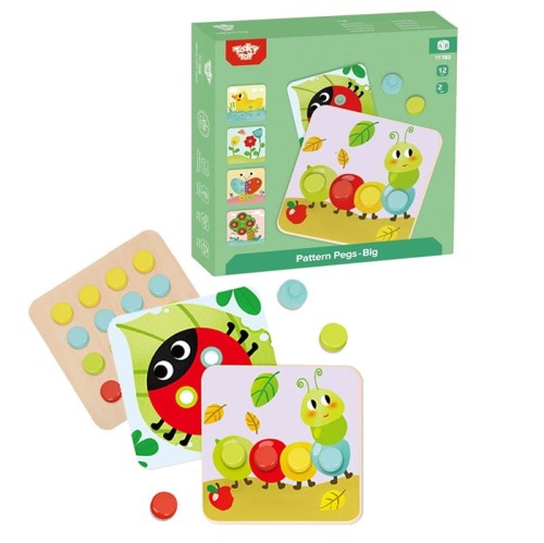 tooky toy drewniana układanka dopasuj kolory