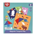 drewniane puzzle dla dzieci tangram