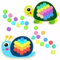 tooky toy drewniana mozaika żółw ślimak