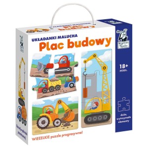 Układanki malucha - Plac budowy 18m+,  Kapitan Nauka