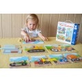 puzzle pojazdy budowlane