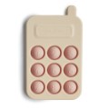 mushie phone press toy blush