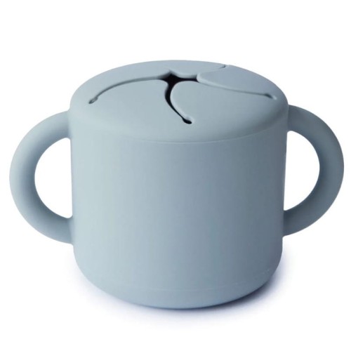 mushie kubek niewysypek na przekąski powder blue
