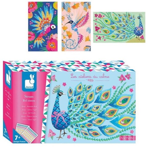 Janod zestaw artystyczny cyrkonie piękne ptaki