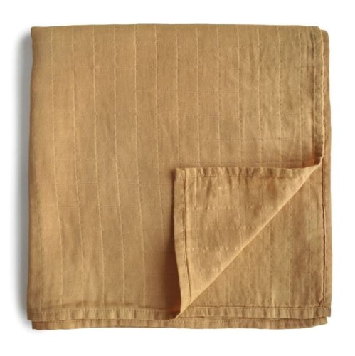 mushie otulacz muślinowy yellow fall