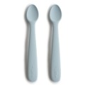 mushie łyżeczki silikonowe powder blue