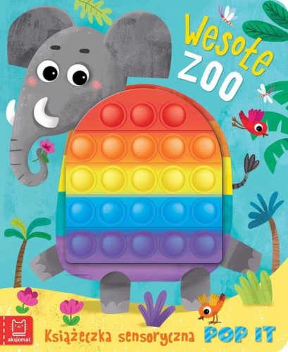 książeczka sensoryczna z bąbelkami pop it wesołe zoo
